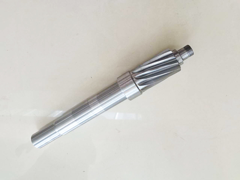 Machine processing products - Commercial washing machine drive shaft - Helical gear processing